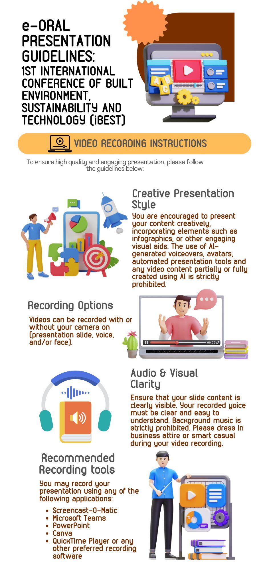 e-Oral Presentation Guidelines - Video Recording Instructions